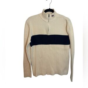 Polo Ralph Lauren Vintage Colorblock Quarter Zip American Flag Sweater